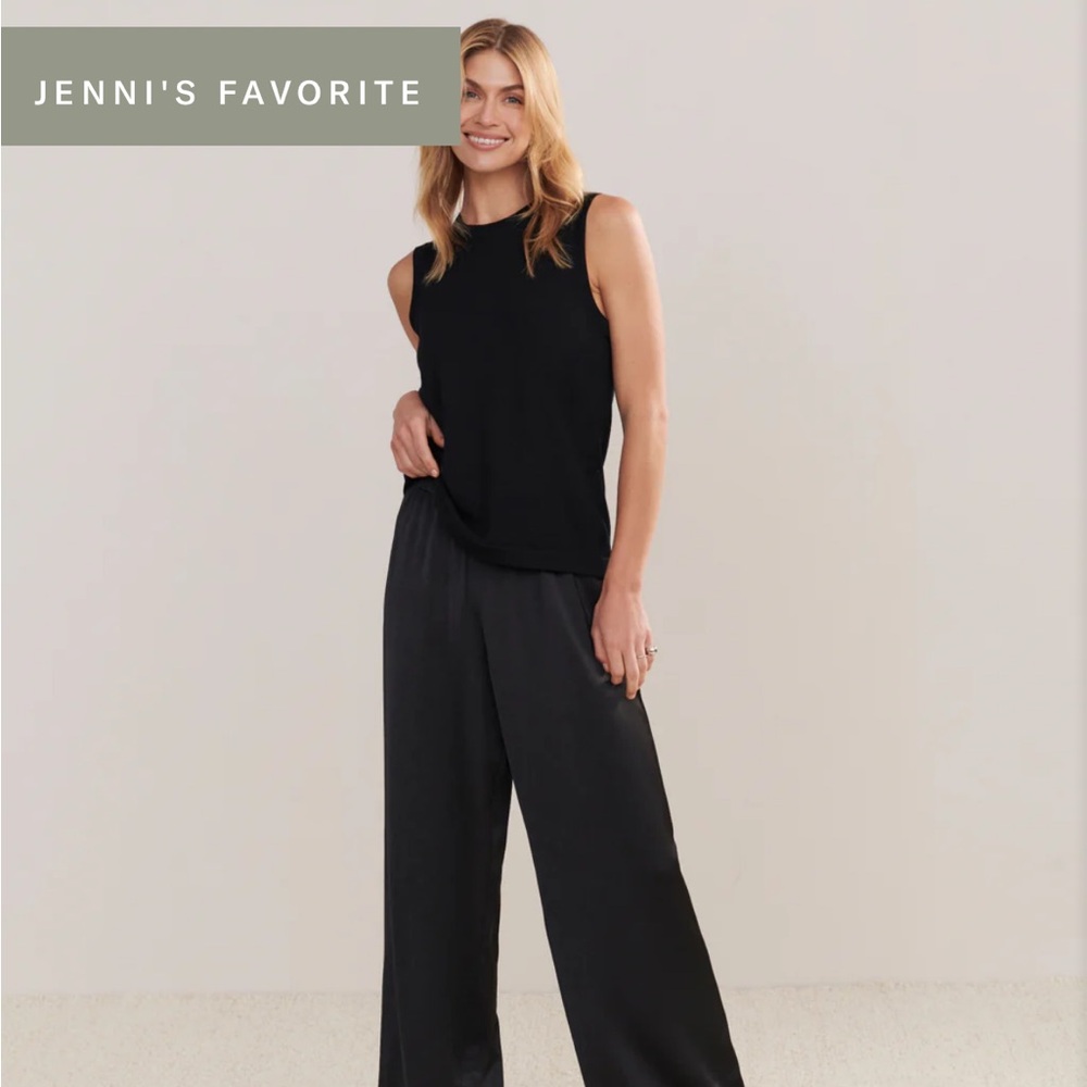 Jenni Kayne Black Demi Pant Sz M - NWT